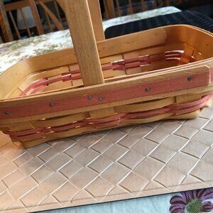 Longaberger Rectangle Basket Handwoven 2000 Century Celebration